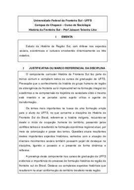 História da Fronteira Sul
