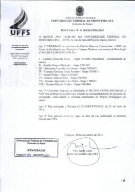 Portaria 1118-GR-2012