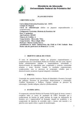 História da Fronteira Sul