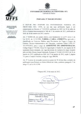 Portaria 554-GR-2012