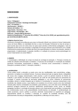 Sociologia da Educação