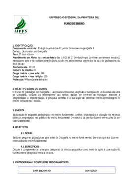 Estágio Curricular Supervisionado II