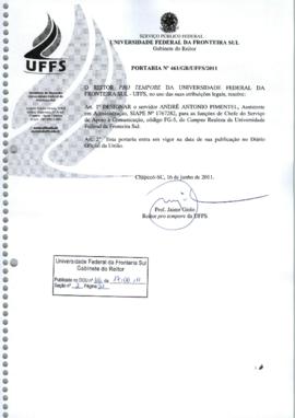 Portaria 461-GR-2011