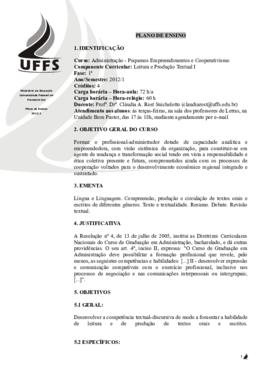 Leitura e Produção Textual I