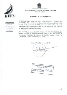 Portaria 227-GR-2012