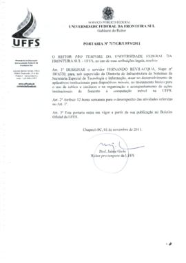 Portaria 717-GR-2011