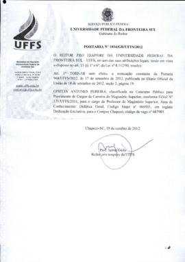 Portaria 1034-GR-2012