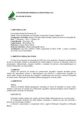 Estágio Curricular Supervisionado III