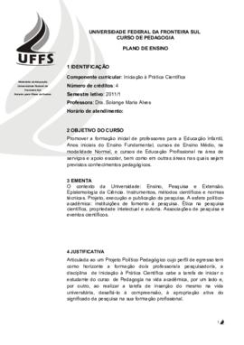 Iniciação à Prática Científica