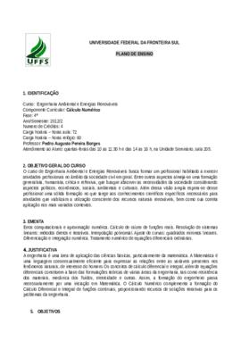 Cálculo Numérico