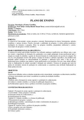 Iniciação à Prática Científica