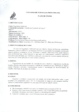Trabalho de Conclusão de Curso I