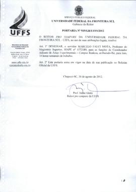 Portaria 919-GR-2012