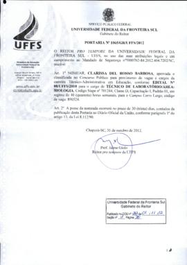 Portaria 1065-GR-2012