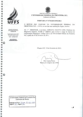 Portaria 073-GR-2011