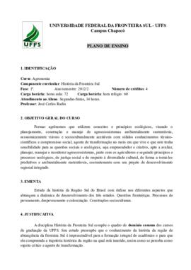 História da Fronteira Sul