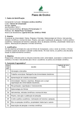 Iniciação à Prática Científica