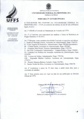 Portaria 1137-GR-2012