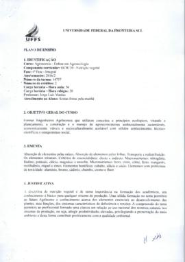 Nutrição Vegetal