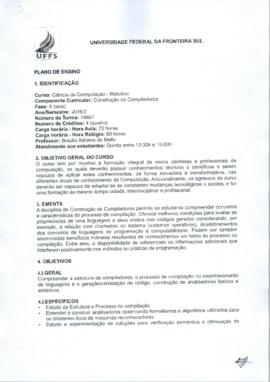 Construção de Compiladores