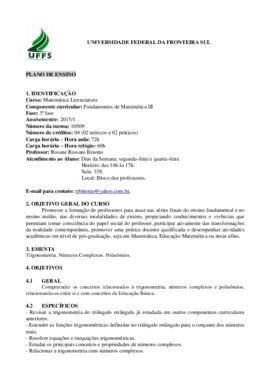 Fundamentos de Matemática III