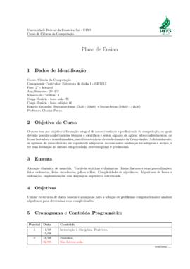 Estrutura de Dados I