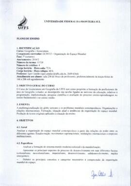 Organização do Espaço Mundial