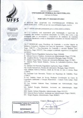 Portaria 1012-GR-2012