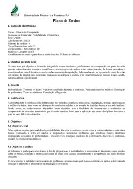 Probabilidade e Estatística