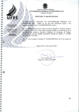 Portaria 396-GR-2011