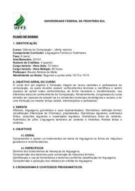 Linguagens Formais e Autômatos