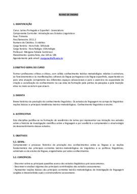 Introdução aos Estudos Linguísticos