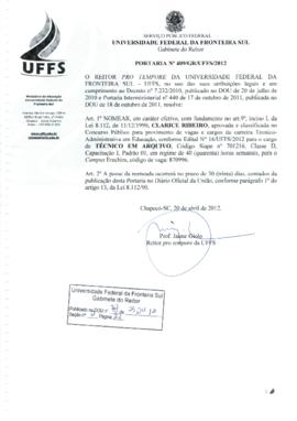 Portaria 409-GR-2012