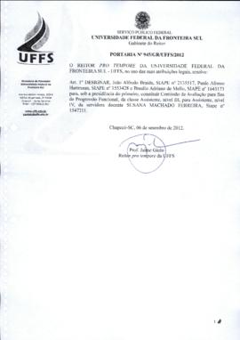 Portaria 945-GR-2012