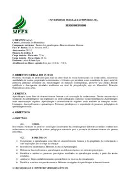 Teorias da Aprendizagem e Desenvolvimento Humano