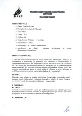 Sociologia da Educação