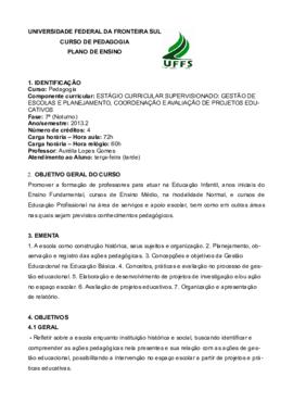 Estágio Curricular Supervisionado