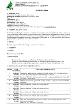 Trabalho de Conclusão de Curso II