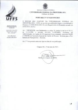 Portaria 517-GR-2013