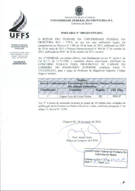 Portaria 180-GR-2012