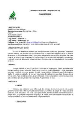 Energia Solar e Eólica