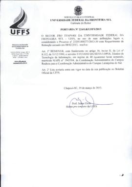 Portaria 224-GR-2013