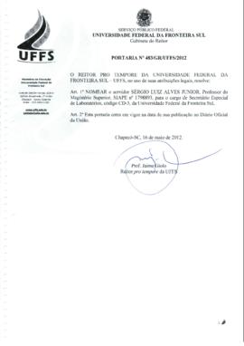 Portaria 483-GR-2012
