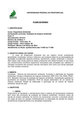 Avaliação de Impacto Ambiental