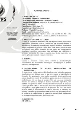 Introdução ao Pensamento Social