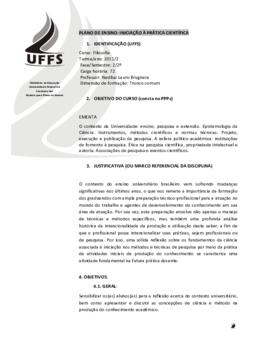 Iniciação à Prática Científica