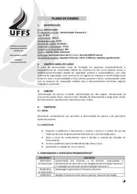 Administração Financeira II