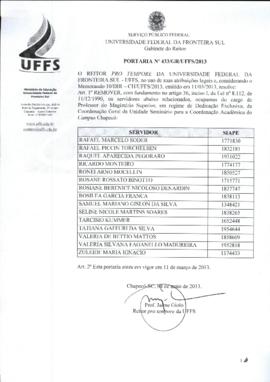 Portaria 433-GR-2013