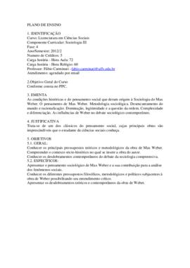 Sociologia III