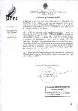 Portaria 048-GR-2013